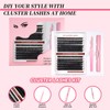 Natural Lash Extension Kit 240Pcs Lash Clusters Kit Eyelash 8-16MM