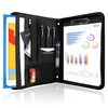 ProCase Portfolio Business Padfolio Folder with Zipper, Conference Meeting Executive