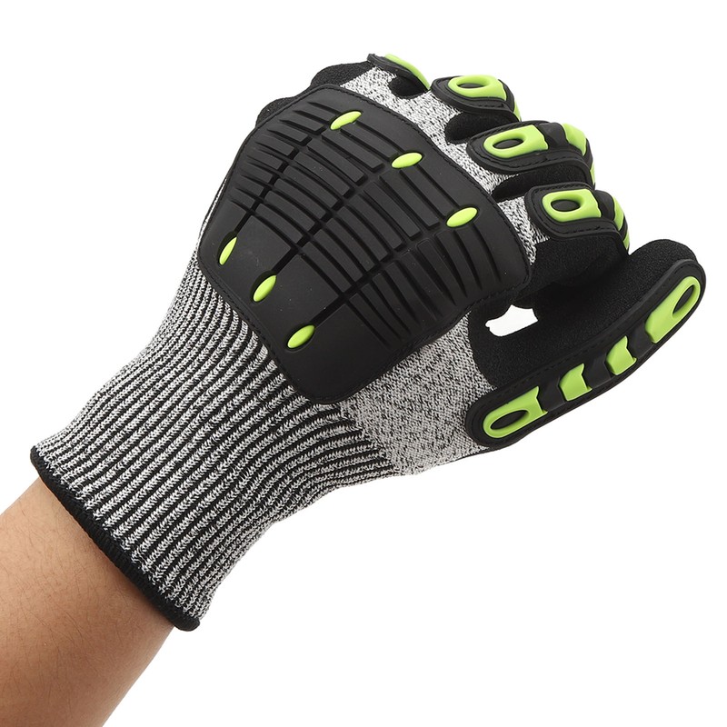 1 Pair Cut Resistant TPR Protective Impact Gloves Men Women
