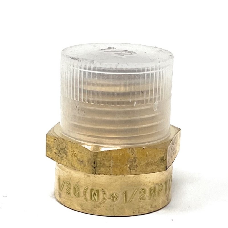 Cascada Lead-Free Brass Adapter, G Thread British BSPP Male to