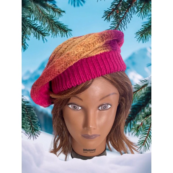C.C New C.C Women’s Knit Beret Style Tam Hat Multicolor