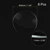 sourcing map 8 Pack 34 mm Crystal Lens Single Dome