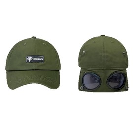 HOLRAFAN Men's Popular Sun Shade Baseball Cap, Sun Hat, Women's, Outdoor Hat, Individuality, Stylish, Small Face Effect, Cute, Casual, Unisex, Walking, UV Protection, 2-green