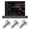 OTOTEC 5PCS Left Hand Thread Bolt M8x18mm Full Threaded Hex