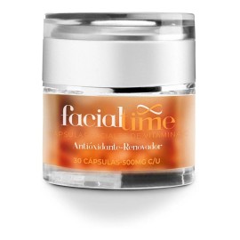 Cápsulas faciales con vitamina C, uso cosmético iluminador, todo tipo de piel