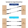 RiaYer 40 Pack Black Cable Railing Kit & Hardware, T316
