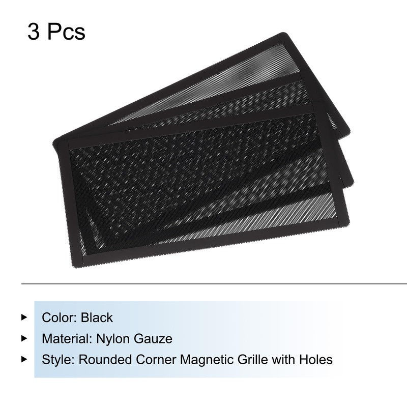 MECCANIXITY 3PCS PC Dust Filter, 240x120mm Magnetic Frame PVC Computer