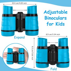 OSDUE Kids Telescope Outdoor Toys, 4x30 High Resolution Binoculars for Kids Toys Educational Learning Kids Binoculars for Sports and Outside Play, Gifts for Age 3-12 Years Old Boys Girls (Blue)