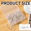 SDKZBFC Pack of 200 Rice Tacks with Head, Transparent Drawing