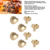 50 Set Brass Rivets Kit DIY 8mm Slot Screw Decorative
