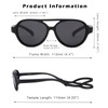 COASION Baby Polarized Sunglasses Flexible Rubber Shades with Adjustable Strap