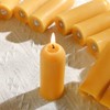 DEYBBY Beeswax Small Pillar Candles 6 Pack