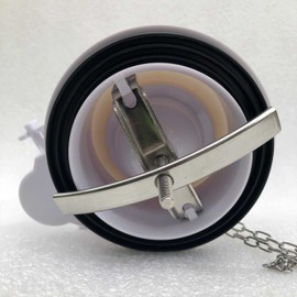 3 Inch Flush Valve Assembly for One Piece Toilets with 10 inch Overflow Tube, Includes Two Extra Silicone Seals by NuFlush