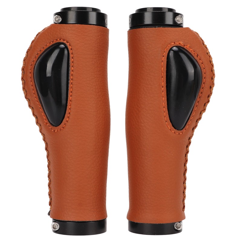 Artificial Leather Bicycle Grips Liquid Silicone Palm Pad Shock Absorption