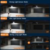 intelamp Solar Street Lights Outdoor Waterproof 3000LM 12500mAh Security Flood