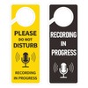 Recording in Progress - Please Do Not Disturb Sign, Plastic