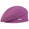 Seeberger Ladies Classic Plain Knit Beret Hat Violet 6 3/4/7
