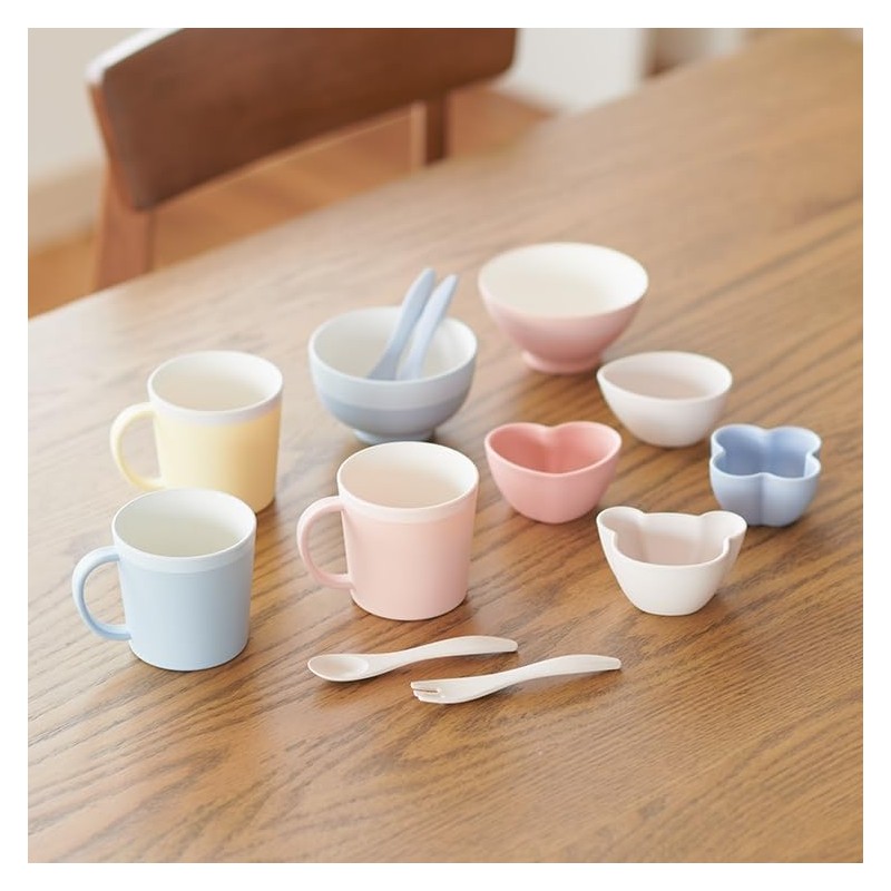 Keyuka Kids' Cup Two-Tone Yellow (Yamanaka Coating, Antibacterial and Lightweight),