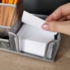 D.RECT Desk Organiser with Pen Holder and Memo Holder Metal