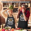Halinuia Kitchen Apron for Men and Women, black