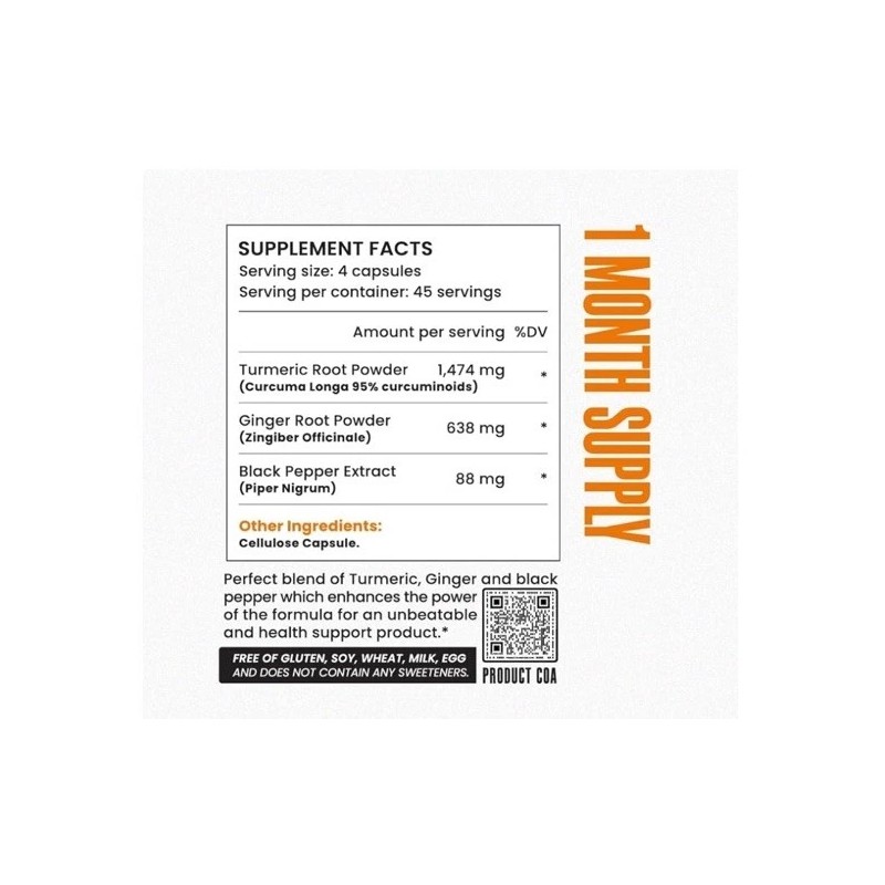 JESSICA WELLNESS Magical Turmeric Pills - 180 Capsules - EX