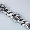 Klapgo Stainless Steel Gothic Skull Bracelet for Men and Women