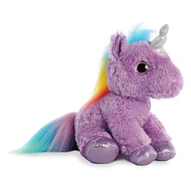 Aurora® Enchanting Sparkle Tales™ Electra Unicorn™ Stuffed Animal - Magical Adventures - Endless Play - Purple 12 Inches