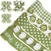 Whaline Fall Green Pumpkin Wired Edge Ribbon 30 Yards Farmhouse