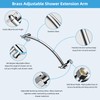Hibbent All Metal 10'' Shower Head Extension Arm Solid Brass