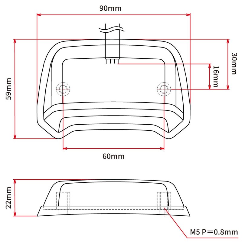 Dr Dry Moto LED Phantom Tail Light