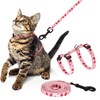 Giecooh Cotton Cat Harness and Leash Set, Escape-Proof Adjustable Soft
