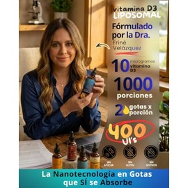 NSN | Vitamina D3 Liposomal en gotas | Nanotecnología de vitaminas - Formulado por la Dra. Friné Velázquez | 5x veces Más absorbible y Biodisponible |