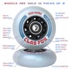 CLAS FOX Inline Skate Replacement Wheels With Wheels Bag 72mm/76mm