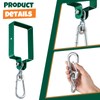 Dunzy 4 Pcs Metal Swing Set Accessories Includes Snap Hooks
