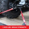 Caliber Retrax Ratchet Tie Down Strap Set 13412, Self-Retracting, 2