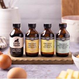 Foodie Flavours Organic Peppermint Extract – 100ml | Premium Quality, Natural & Intense Minty Flavoring for Baking, Desserts, Beverages & More