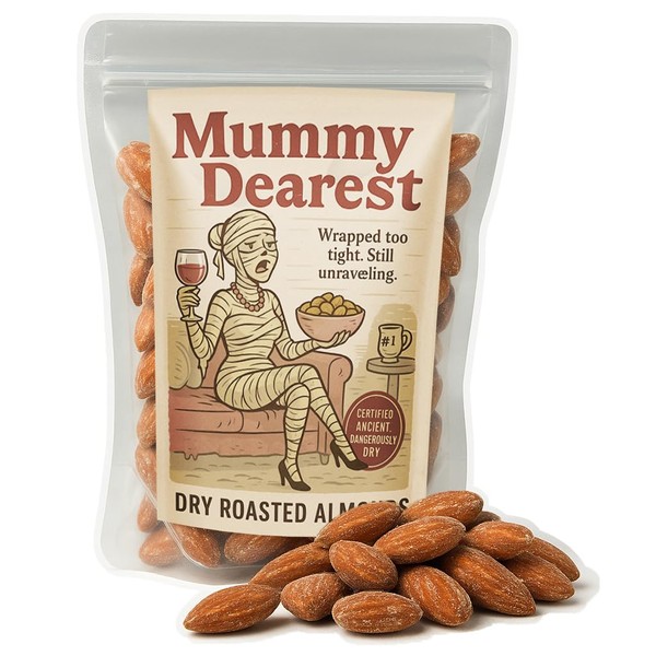 Mummy Dearest Almonds, Funny Gift for Worn Out Moms, Hilarious