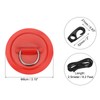 PATIKIL D-Ring Patch, 6 Pcs Stainless Steel D-Ring PVC Patch
