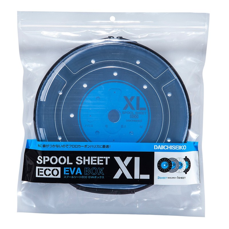 Daiichi Seiko ECO EVA Gimmer Spool Sheet, XL, Fishing, Black