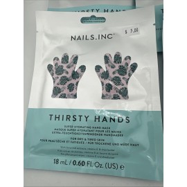 Nails inc 4 Pack- Nails Inc Thirsty Hands, Super Hydrating Hand Mask