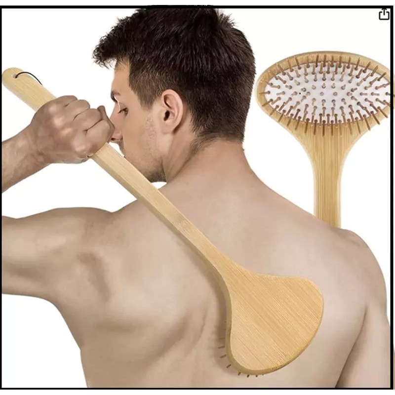 SIHASO Bamboo Oversize Curved Back Scratcher - Large 104 Wooden