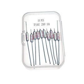 TF185C, TF185 Fuse, RY 185C, 250V 10A TF185C, TF185C Fuse, 185C 10A 250V, Metal Thermal Temperature Fuse RY185 185 ℃ suitable for Power Pressure Cooker PCXL-PRO6 (10 pcs)