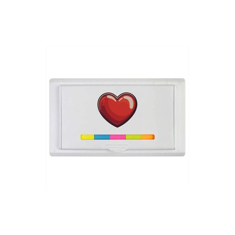 'Valentine's Heart' Sticky Note Ruler Pad (ST00037195)