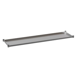 Flash Furniture Woodford Galvanized Under Shelf for Prep and Work Tables - Adjustable Lower Shelf for 30" x 72" Stainless Steel Tables