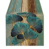 LRartdeco Table Runner Green Table Runner Washable Antique Rustic Wood