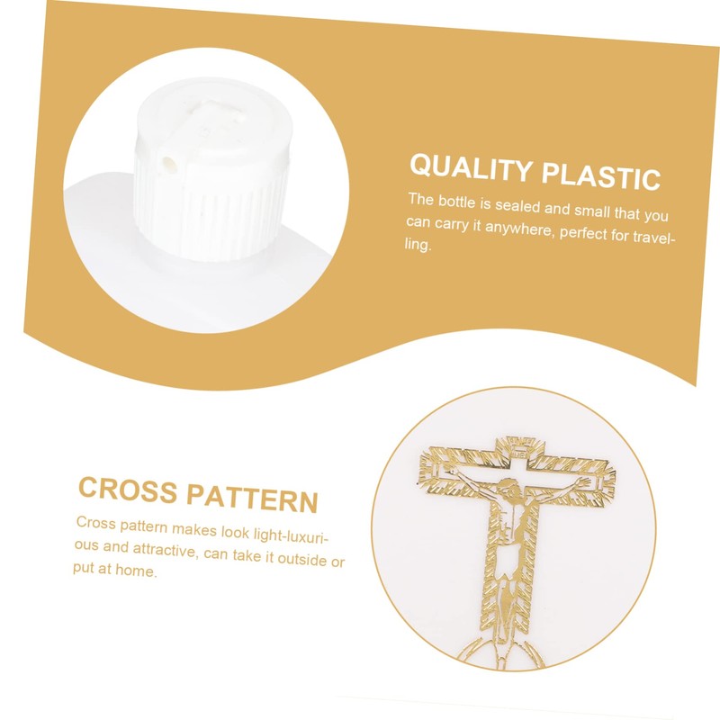 Ipetboom Refillable Holy Water Bottle Elegant Christian Religious Blessing Water