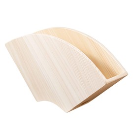 &NE NTR-376 Coffee Filter Holder, Natural, Width 6.6 x Depth 1.6 x Height 3.5 inches (16.7 x 4.0 x 8.8 cm), Magnet, Made in Japan, Wood, Paper, Paper, Case, Stand, Cone, Trapezoid, Stores 30 Pieces, 1