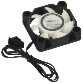 Gelid Solutions Silent 4 – 40mm Computer Fan, 3 Pin Molex, 40x40x10mm, Fan Speed: 4200RPM, Hydro Bearing, FN-SX04-42, Very Quiet, Noise Level 18.9 dBA, Color Black