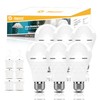 Neporal A19 Rechargeable Light Bulbs, Socket Rechageable Battery Backup for