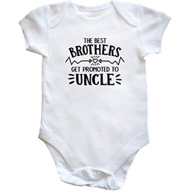 Hippowarehouse The best Brothers get promoted to Uncle baby vest bodysuit (short sleeve) boys girls